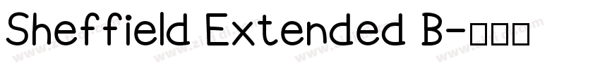 Sheffield Extended B字体转换